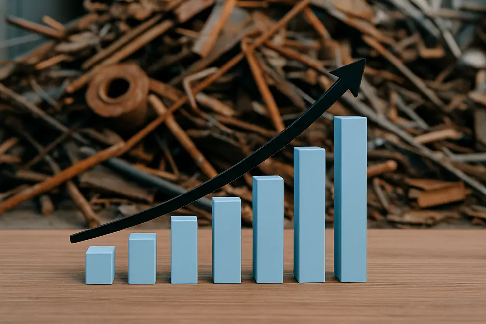 Cutting-edge machinery streamlining ferrous scrap metal recycling processes.