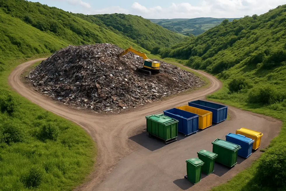 Cutting-edge machinery streamlining ferrous scrap metal recycling processes.