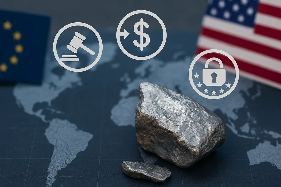 A world map illustrating the global trade routes of lead scrap.