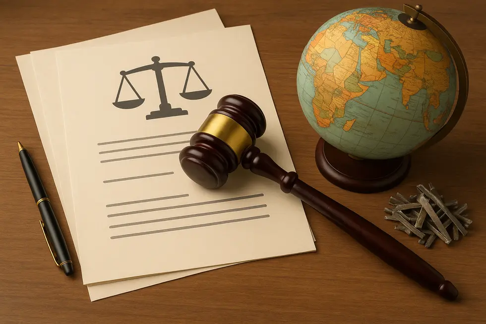 Map highlighting key metal scrap exporting countries and their global trade routes.