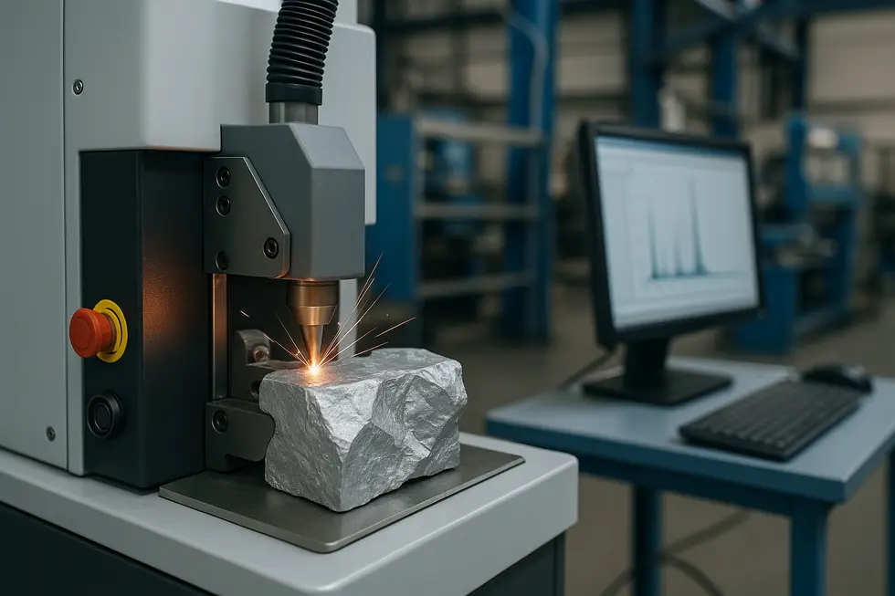 Workers and automation at a materials recovery facility sorting aluminium scrap efficiently.