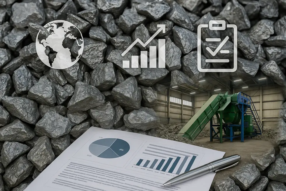 Illustration showing the complexities of the zinc scrap market.