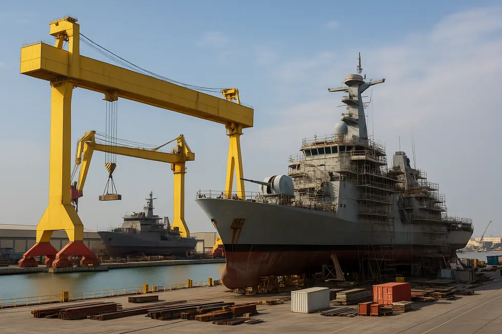 An expansive view of Abu Dhabi Ship Building highlighting its role in maritime operations.