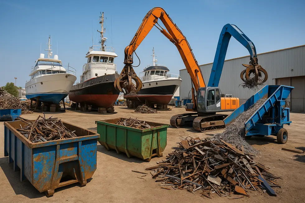 An expansive view of Abu Dhabi Ship Building highlighting its role in maritime operations.