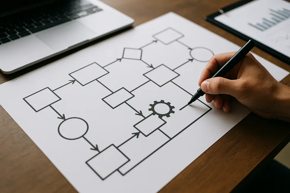 A quality control expert assessing production metrics against international standards using modern equipment.