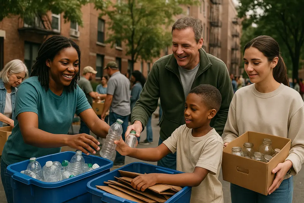 Advanced technologies in waste management services, featuring robotic sorting.